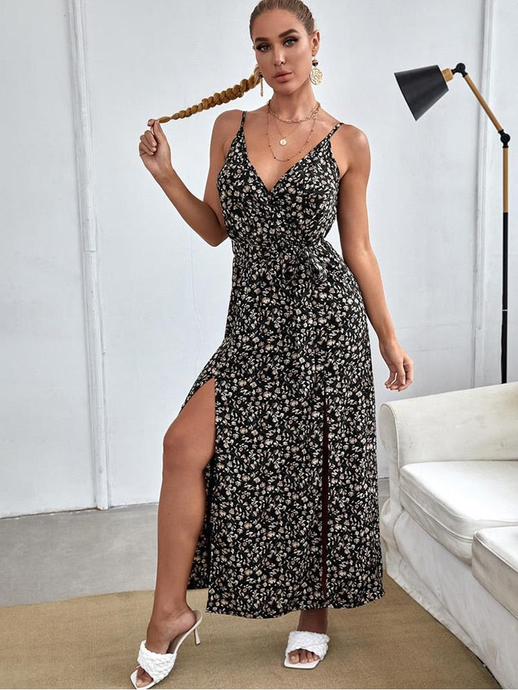 The Ashley - floral wrap dress